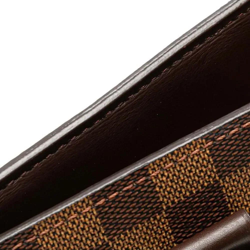 LOUIS VUITTON Authentic Brown Damier Leather Tote Bag